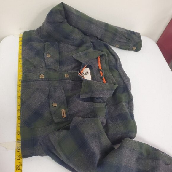 Legendary Whitetails Mens Archer Thermal Lined Flannel Shirt Jacket Size M Green - Picture 11 of 14